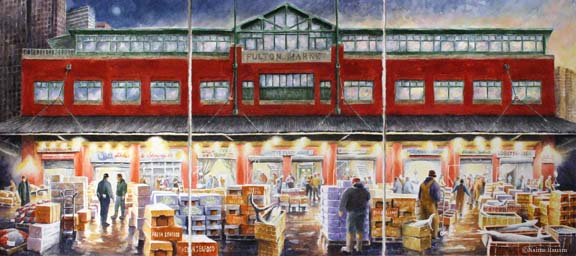 Triptych of the Fish Market